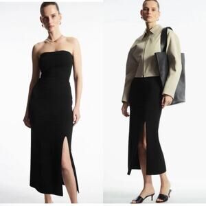 COS Black Midi Skirt